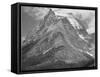 Full View Of Mountain "Going-To-The-Sun Mountain Glacier National Park" Montana. 1933-1942-Ansel Adams-Framed Stretched Canvas