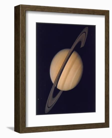 Full View of Saturn and Her Rings, 1980-null-Framed Premium Giclee Print