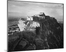 Full view of the city on top of mountain, Walpi, Arizona, 1941-Ansel Adams-Mounted Art Print