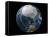 Full View of the Earth with the Full Antarctic Region Visible-Stocktrek Images-Framed Stretched Canvas