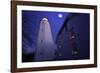 Full Winter Moon At Sandy Hook Lighthouse-George Oze-Framed Photographic Print