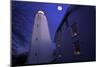 Full Winter Moon At Sandy Hook Lighthouse-George Oze-Mounted Photographic Print