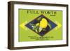 Full Worth Brand Citrus, California-null-Framed Art Print