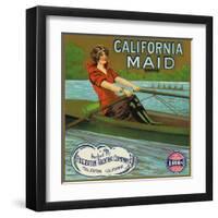 Fullerton, California, California Maid Brand Citrus Label-Lantern Press-Framed Art Print