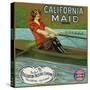 Fullerton, California, California Maid Brand Citrus Label-Lantern Press-Stretched Canvas