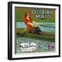 Fullerton, California, California Maid Brand Citrus Label-Lantern Press-Framed Art Print