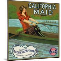 Fullerton, California, California Maid Brand Citrus Label-Lantern Press-Mounted Art Print