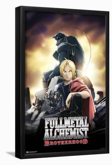 Fullmetal Alchemist: Brotherhood - Key Art 1-Trends International-Framed Poster