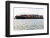 Fully Laden Container Ship in Port-JuNiArt-Framed Photographic Print