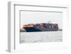 Fully Laden Container Ship in Port-JuNiArt-Framed Photographic Print