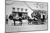 Fully-Loaded Stagecoach of the Old West, C.1885 (B/W Photograph)-American Photographer-Mounted Giclee Print