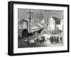 Fulton Boards His Steamboat the 'Clermont' in New York for its First Trip April 11 1807-Robert Fulton-Framed Giclee Print