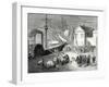 Fulton Boards His Steamboat the 'Clermont' in New York for its First Trip April 11 1807-Robert Fulton-Framed Giclee Print