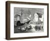 Fulton Boards His Steamboat the 'Clermont' in New York for its First Trip April 11 1807-Robert Fulton-Framed Giclee Print