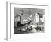 Fulton Boards His Steamboat the 'Clermont' in New York for its First Trip April 11 1807-Robert Fulton-Framed Giclee Print