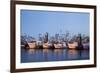 Fulton Harbor and oyster boats-Larry Ditto-Framed Photographic Print