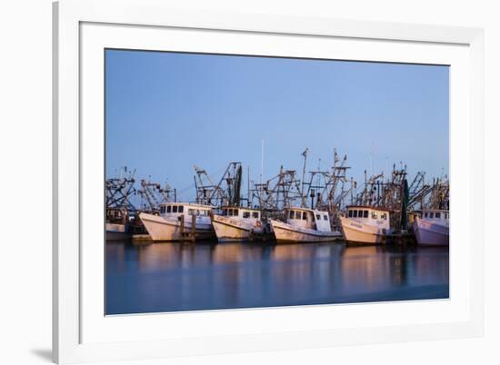 Fulton Harbor and oyster boats-Larry Ditto-Framed Premium Photographic Print