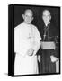 Fulton J. Sheen Following a Private Audience Pope Paul VI at the Vatican, March 17, 1971-null-Framed Stretched Canvas