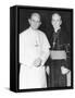 Fulton J. Sheen Following a Private Audience Pope Paul VI at the Vatican, March 17, 1971-null-Framed Stretched Canvas