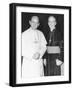 Fulton J. Sheen Following a Private Audience Pope Paul VI at the Vatican, March 17, 1971-null-Framed Photo