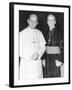 Fulton J. Sheen Following a Private Audience Pope Paul VI at the Vatican, March 17, 1971-null-Framed Photo