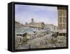 Fulton Market, Ny Ca 1876-Stanton Manolakas-Framed Stretched Canvas