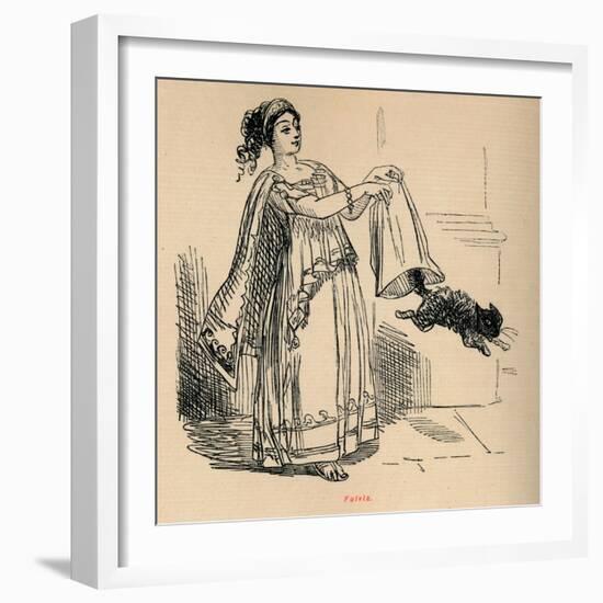 'Fulvia', 1852-John Leech-Framed Giclee Print