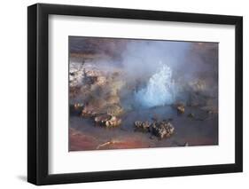 Fumarole Erupting at El Tatio Geyser in the Atacama, Chile-Mallorie Ostrowitz-Framed Photographic Print