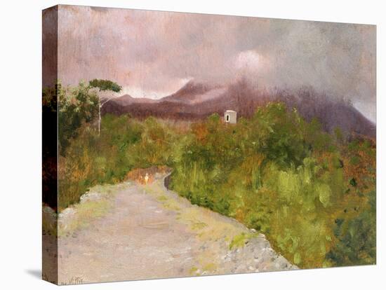 Fumarole of Mount Vesuvius, Circa 1871-Giuseppe De Nittis-Stretched Canvas