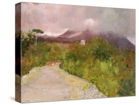 Fumarole of Mount Vesuvius, Circa 1871-Giuseppe De Nittis-Stretched Canvas