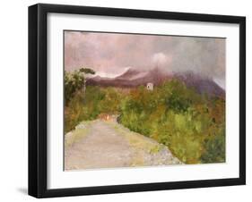 Fumarole of Mount Vesuvius, Circa 1871-Giuseppe De Nittis-Framed Giclee Print