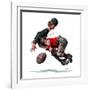 "Fumble" or "Tackled", November 21,1925-Norman Rockwell-Framed Giclee Print