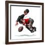 "Fumble" or "Tackled", November 21,1925-Norman Rockwell-Framed Giclee Print