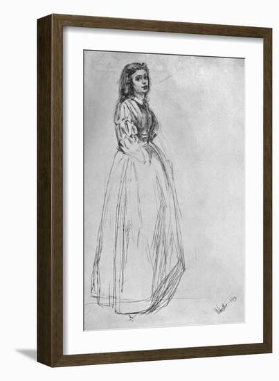 Fumette, Standing' 1859-James Abbott McNeill Whistler-Framed Giclee Print