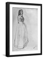 Fumette, Standing' 1859-James Abbott McNeill Whistler-Framed Giclee Print