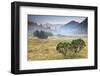 Fumo Valley, Adamello-Brenta Natural Park, Trentino Alto Adige, Italy. Sunrise with Fog In-ClickAlps-Framed Photographic Print