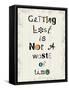 Fun 1 Getting Lost-Lauren Gibbons-Framed Stretched Canvas