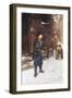 Fun and Games in the Snow-Johann F.j. Hintze-Framed Giclee Print