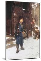 Fun and Games in the Snow-Johann F.j. Hintze-Mounted Giclee Print