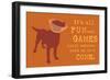 Fun And Games - Orange Version-Dog is Good-Framed Premium Giclee Print