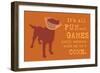 Fun And Games - Orange Version-Dog is Good-Framed Art Print