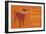 Fun And Games - Orange Version-Dog is Good-Framed Art Print