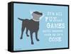 Fun And Games-Dog is Good-Framed Stretched Canvas