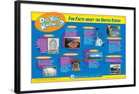 Fun and Interesting Random Facts About the United States-Encyclopaedia Britannica-Framed Poster