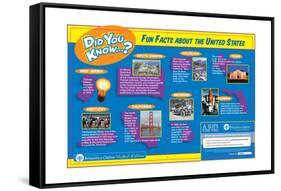Fun and Interesting Random Facts About the United States-Encyclopaedia Britannica-Framed Stretched Canvas