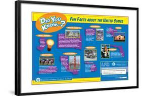 Fun and Interesting Random Facts About the United States-Encyclopaedia Britannica-Framed Poster