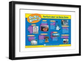 Fun and Interesting Random Facts About the United States-Encyclopaedia Britannica-Framed Art Print