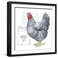 Fun at the Coop III v2-Beth Grove-Framed Art Print