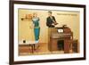 Fun at the Pianola Dealership-null-Framed Art Print