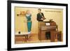 Fun at the Pianola Dealership-null-Framed Art Print